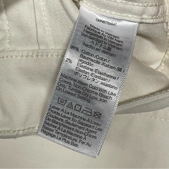 Madewell Curvy Perfect Vintage Straight Jeans Womens Size 32 Tile White NEW - Picture 6 of 9